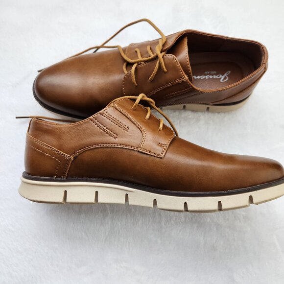 Men's Jousen Brown Leather Oxford Casual Shoes size 9.5 - Picture 5 of 6